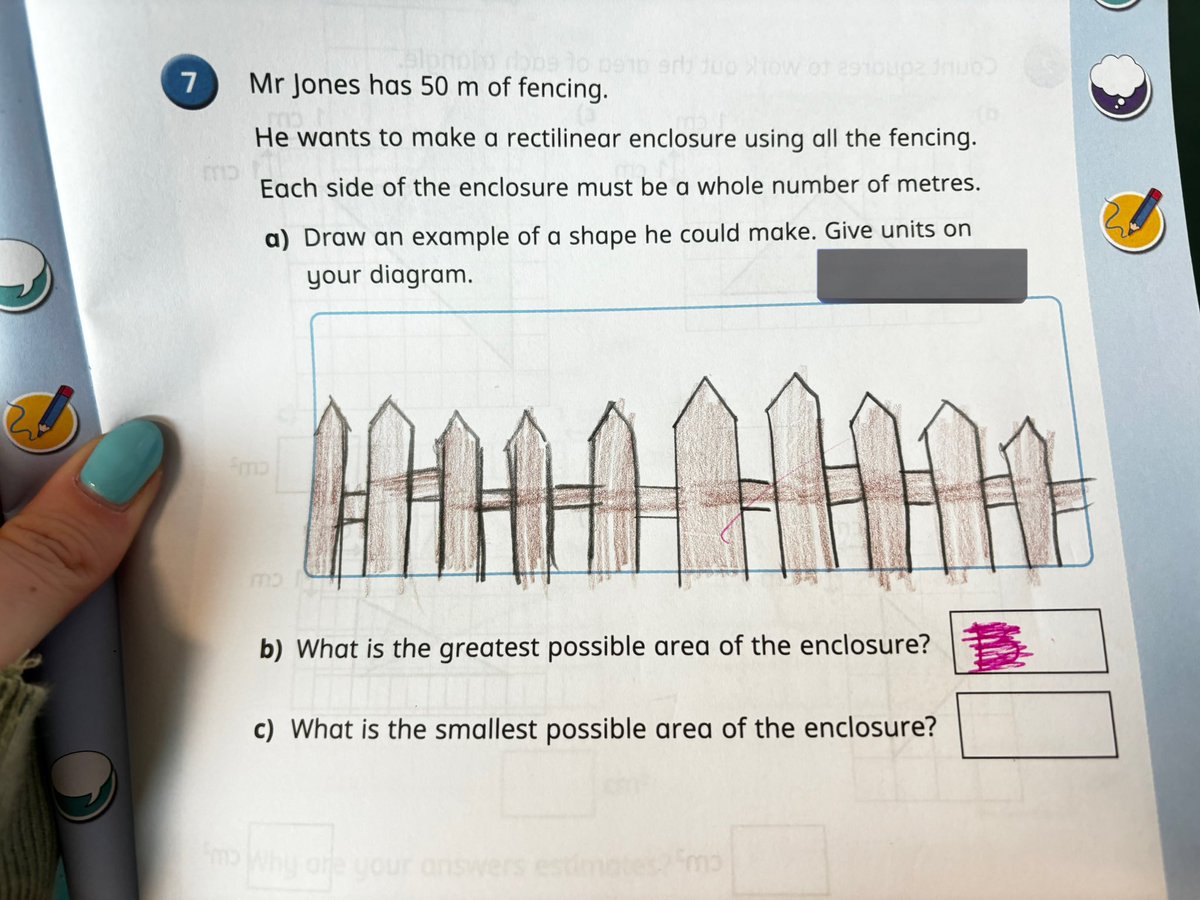 I mean it said Mr.Jones wanted a ‘fence’🤔 @WhiteRoseEd #primarymaths #ambitious