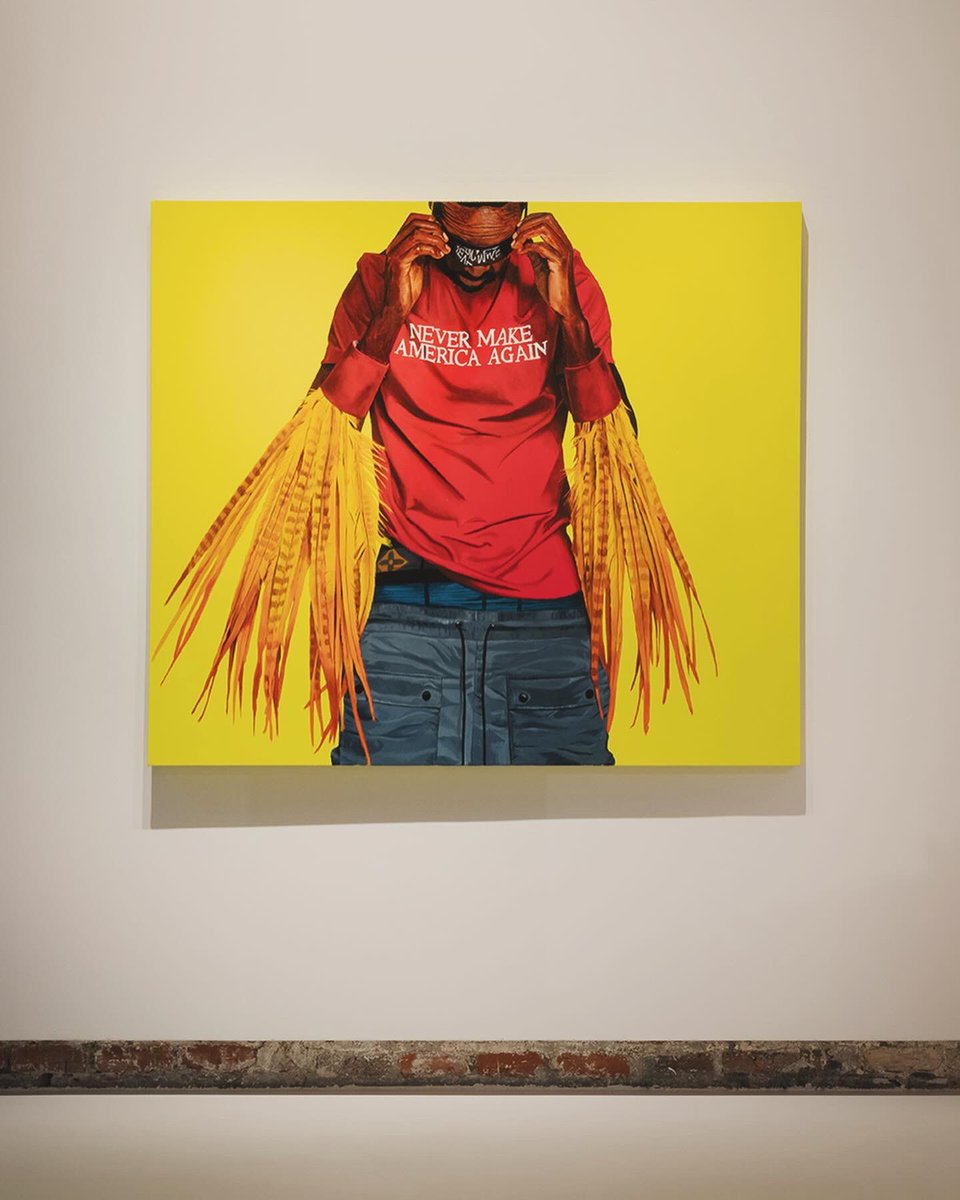 SAY IT WITH YOUR CHEST!

Art imitates life with my #NMAATee exclusively available at StudioKawo.com… As seen in my painting “Get Free or Fly Trying” the ‘Never Make America Again’ tee is a certified head turner and fits quite lovely as a shirt and a conceit 😂