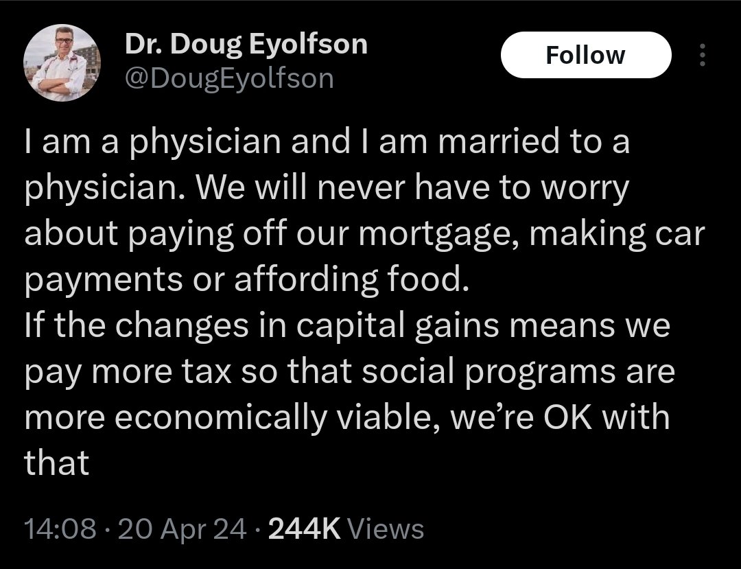 Privileged boomer & former Liberal MP: because I paid little for tuition, and paid off my mortgage, I'm happy to promote capital gains tax increases for young professionals forced to rent, and for plumbers who bought a second house as an investment property for retirement income.