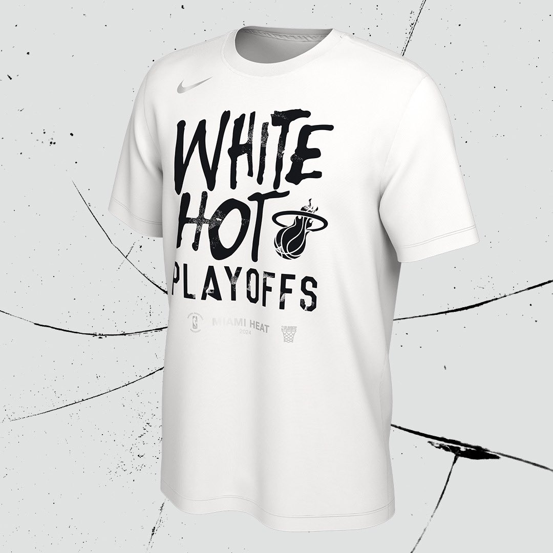 The official tee of 2024 White Hot Playoffs ⚪️🔥 Grab yours in-store or online - gohe.at/3UrS6BV