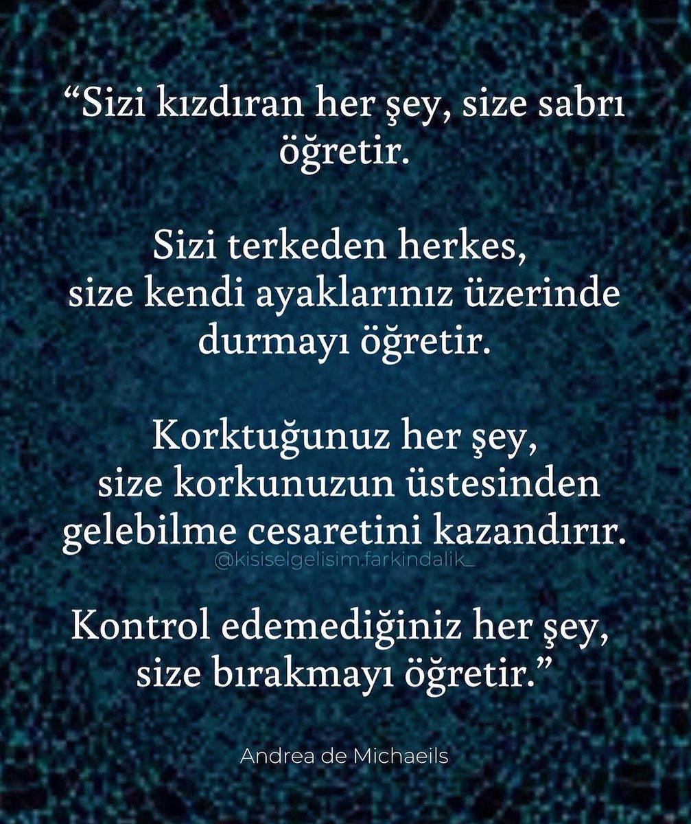 “Her engel bir fırsattır. 
Kalp kırıklığı, mutlu olmak için; 
hastalık, iyileşmek için; 
nefret, sevmek için; 
suç, bağışlamak için; 
başarısızlık, başarılı olmak için bir fırsattır.”

- Anthony Robbins