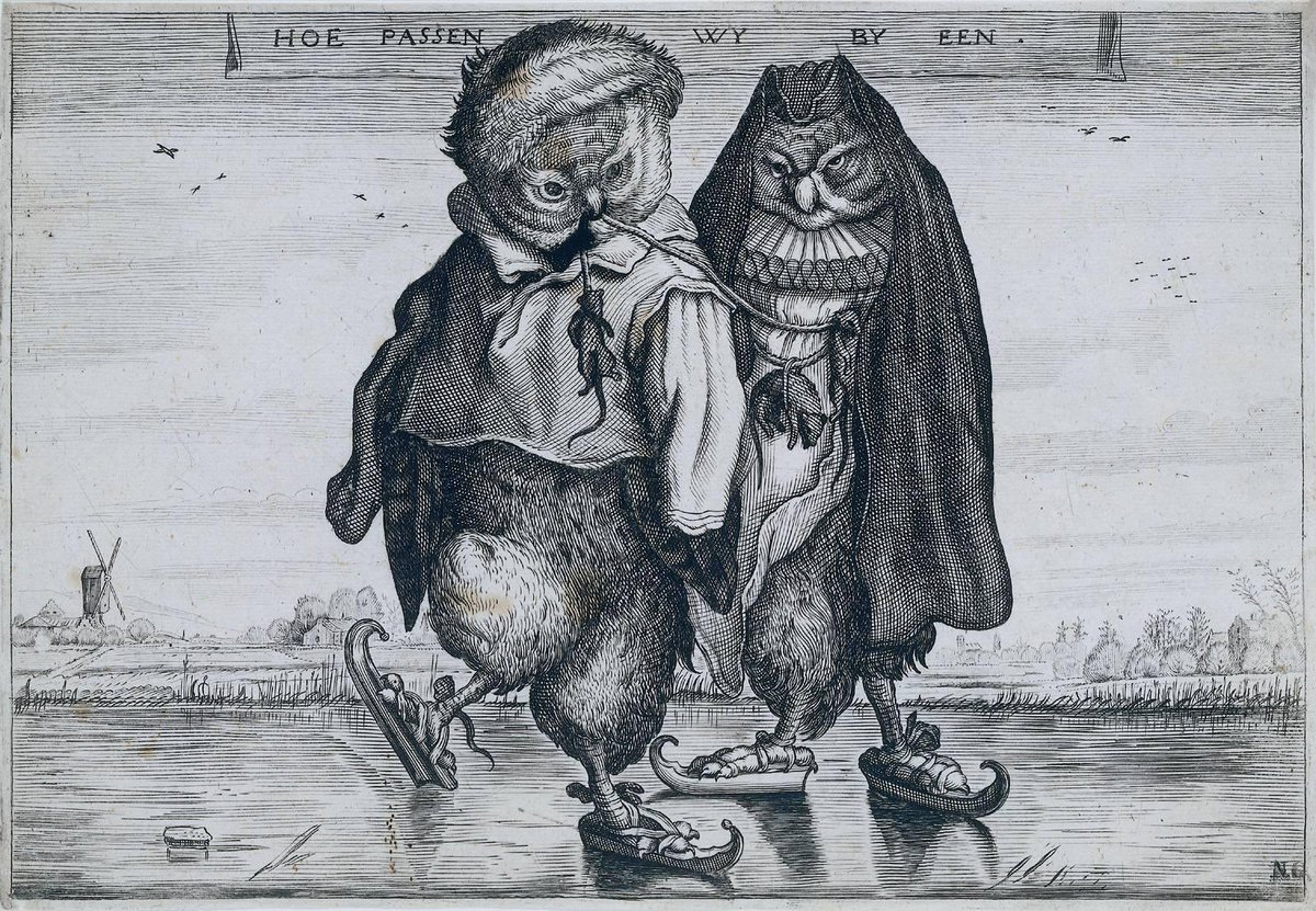 Forget frog and toad I found some adorable ice skating owls