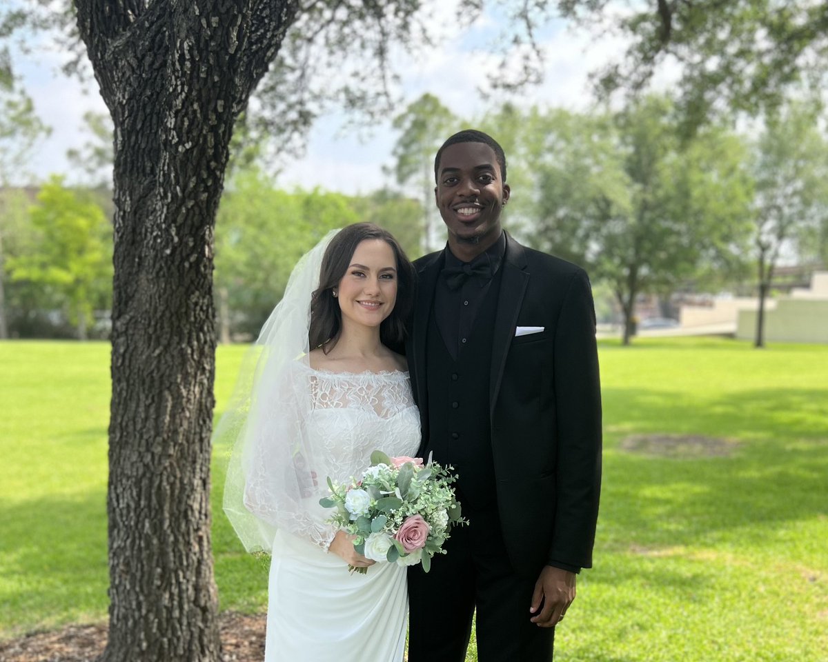 We met here on Twitter/X in 2021, dated long distance then he moved across the country to live by me. We got married in May 2022 and now we are expecting our second baby!