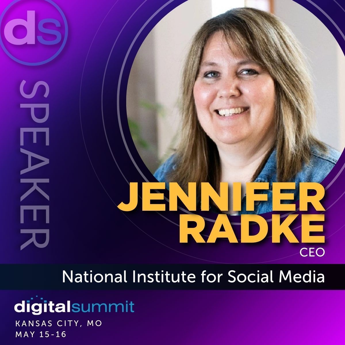 Next month, @radkejen will be speaking along with dozens of marketing leaders at @DigitalSummits Kansas City. Use the exclusive code SPEAKER300 to register you and your team! bit.ly/3Q46RbE