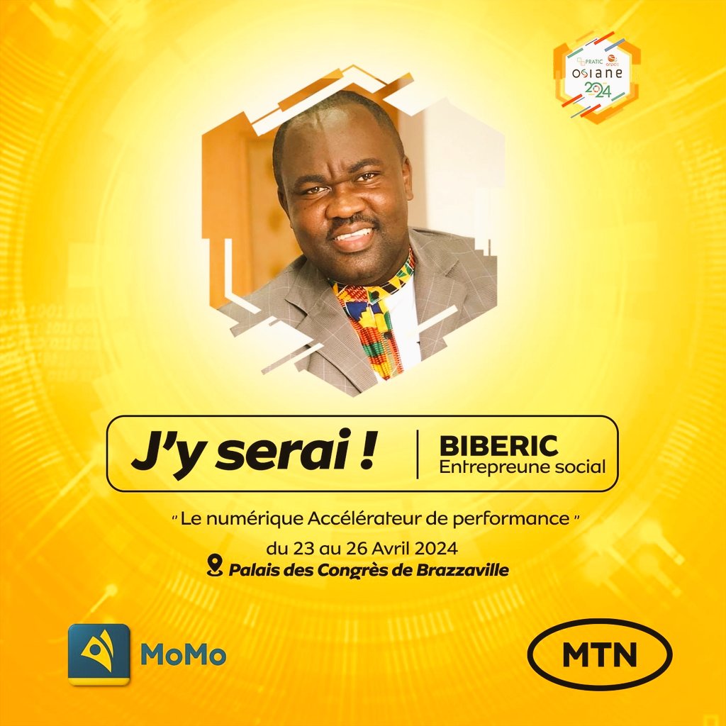🔸 <a href="/OsianeCg/">Osianecg</a> est l'espace et l'endroit où il faut être, et l'événement à ne pas manquer, surtout le stand de <a href="/MTN_123/">MTN CONGO</a> dont nous sommes tous impatient de découvrir en cette édition.
🔴 𝗝𝗼𝘂𝗿 𝗝 - 𝟮  ••••  ✓𝗝'𝘆 𝘀𝗲𝗿𝗮𝗶 ! ❤️
#Osiane2024 #MTN #ChezMoiAuCongo 
#MTNCongo