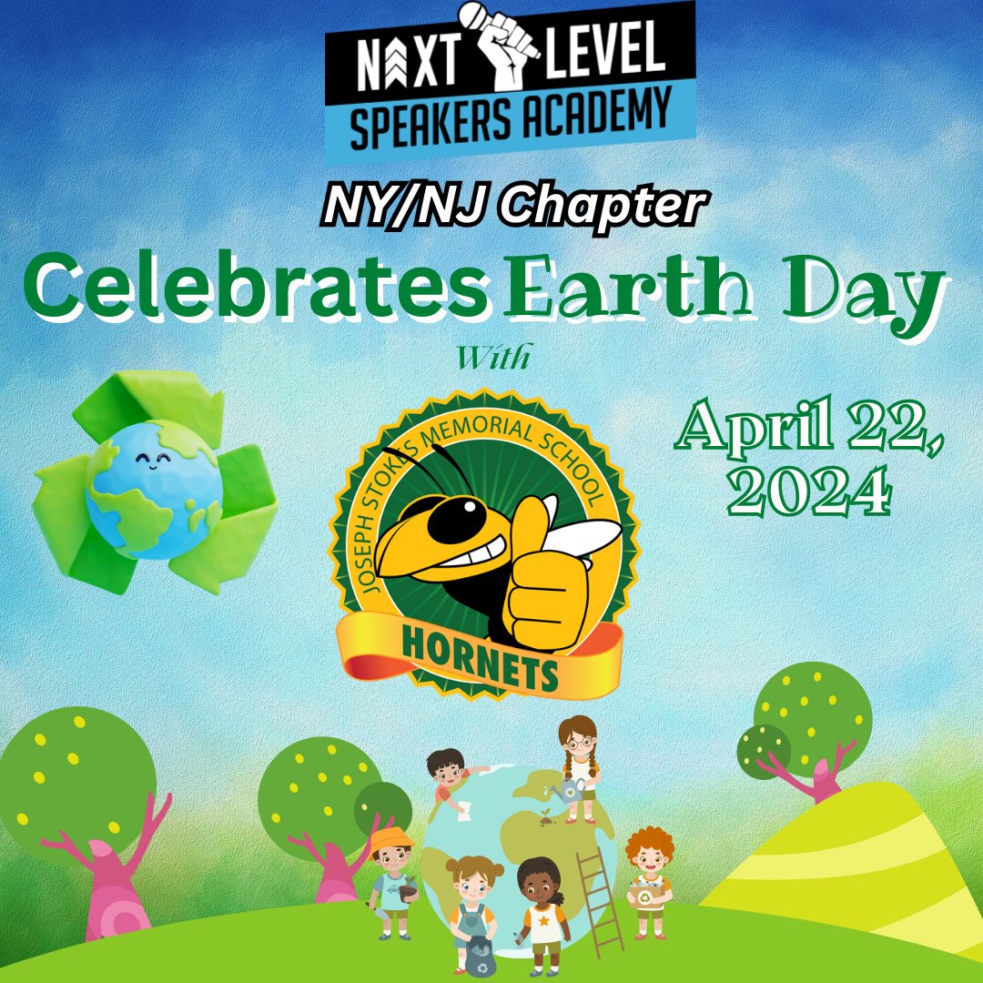 I am so excited that the Next Level Speakers Academy NY/NJ Chapter will be adopting Stokes Elementary School for Earth Day. 

This is an opportunity for our community to give back to the schools by serving the students and staff.