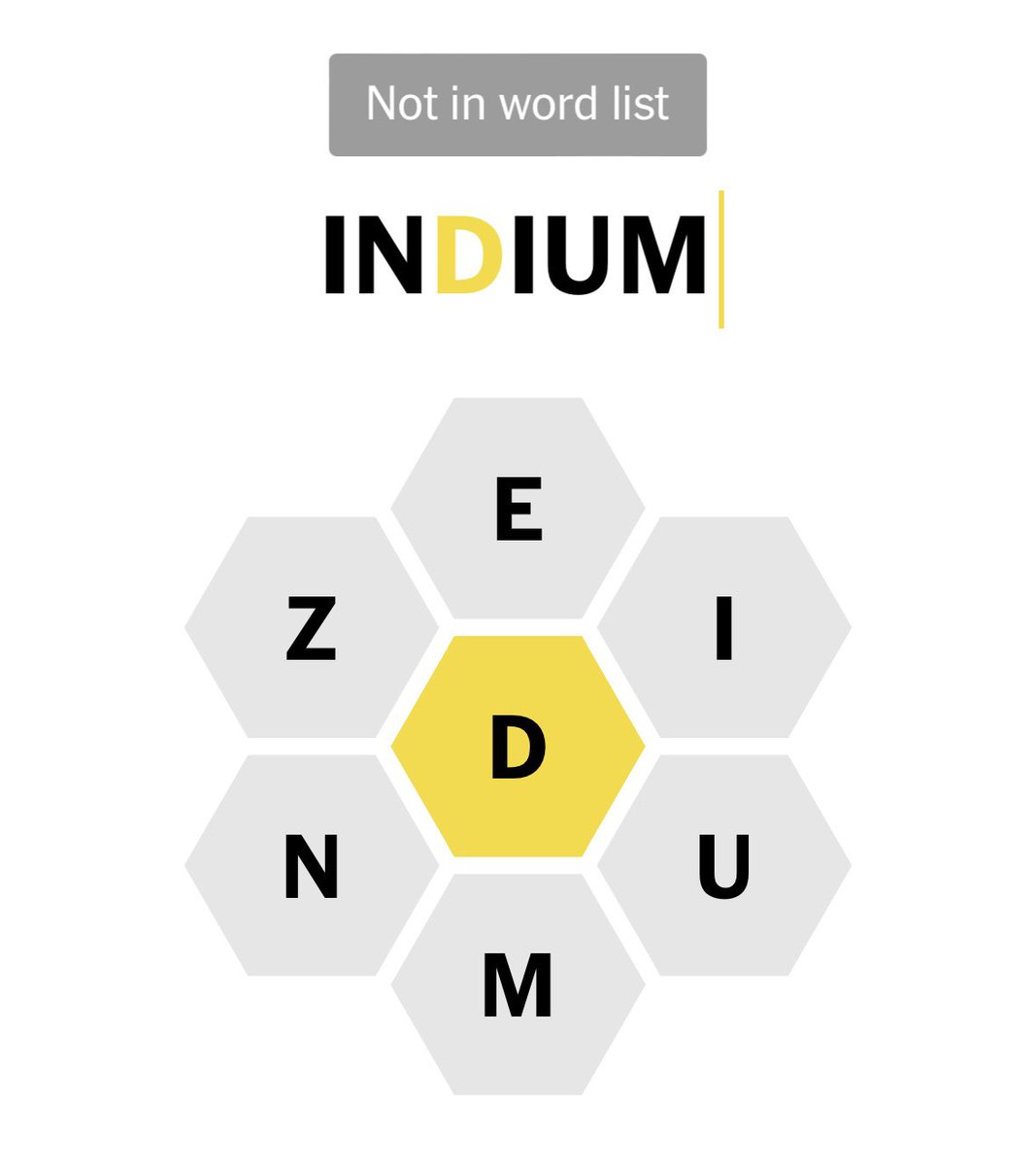 Come on, Bee: It’s an element, for cripes’ sake! It’s on the periodic table!