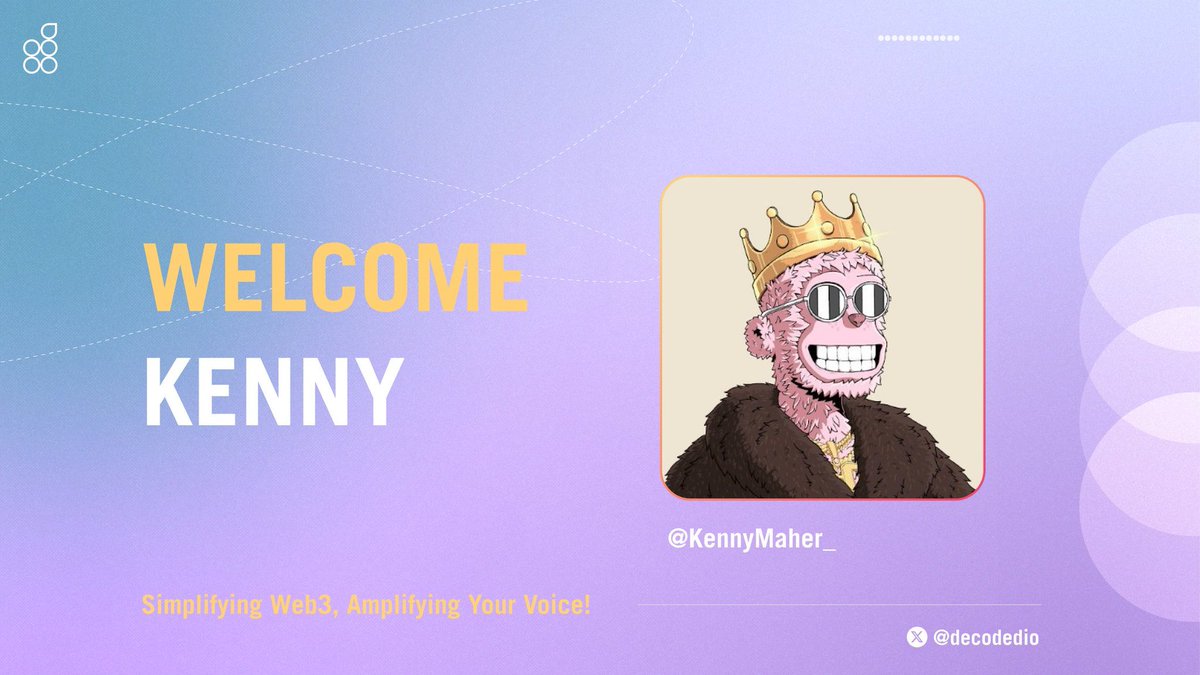 Welcome @KennyMaher_ ! Sol Maxi, King of meme coins, our early support and alpha caller!