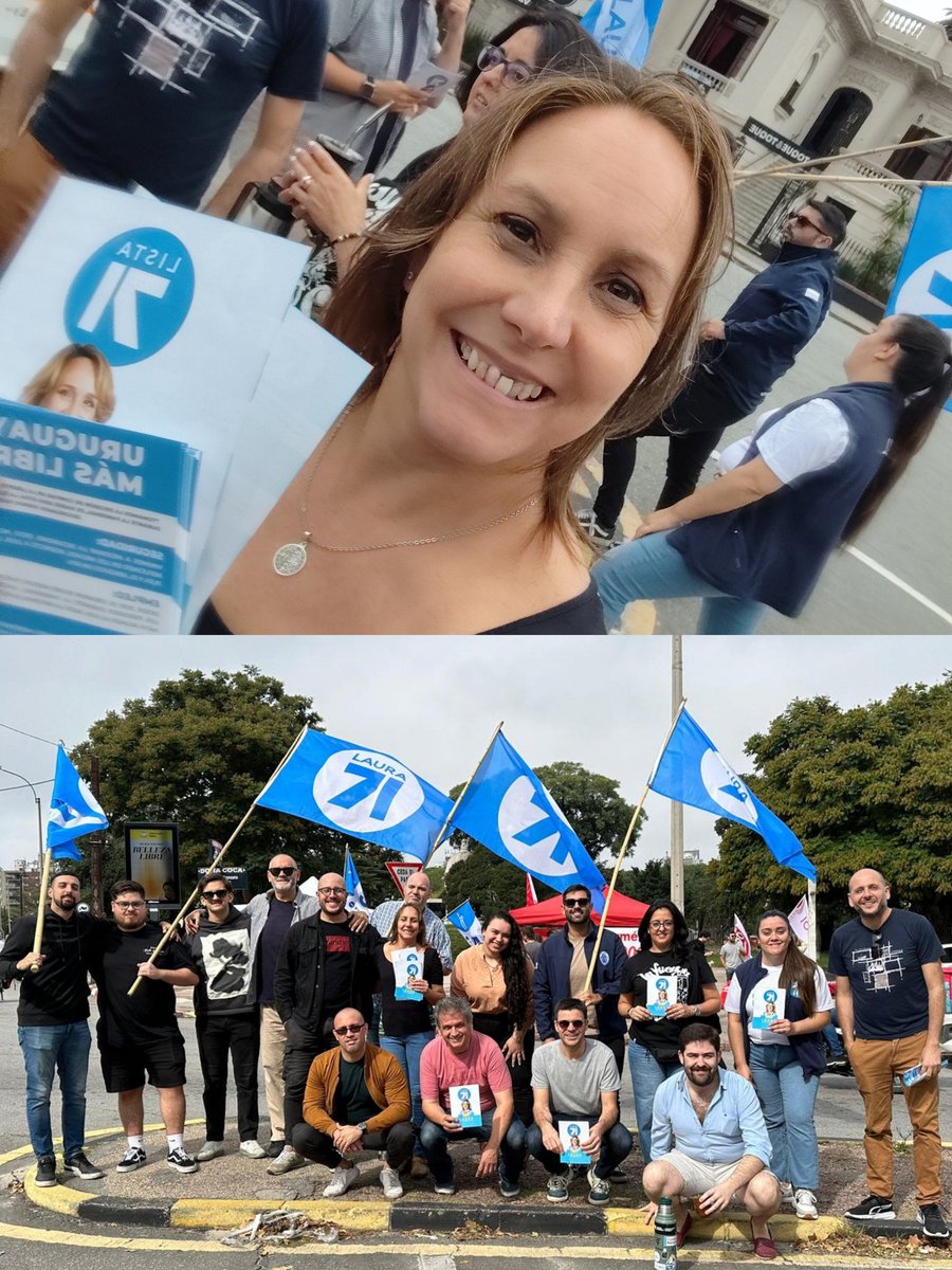 Domingo feria del parque rodó con la @lista71 #HagamosHistoria