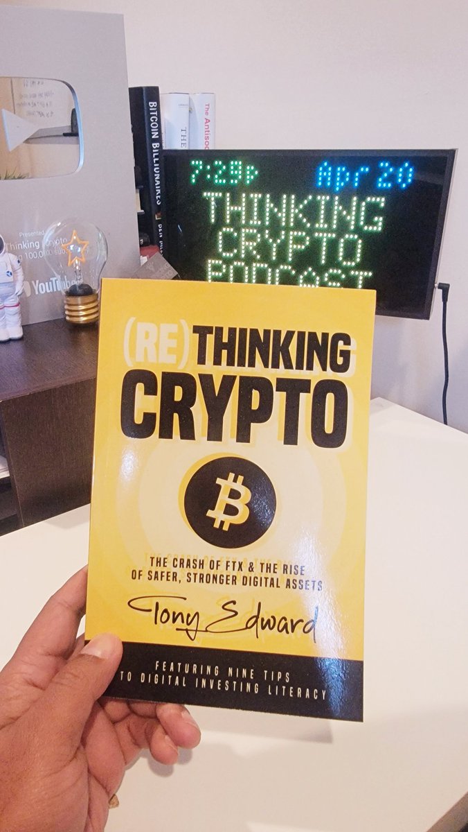 thinkingcrypto's tweet photo. Have you grabbed your copy of the (Re)Thinking Crypto book yet?
Get it on Amazon https://t.co/2MUiuSZXzV
#crypto #bitcoin #rethinkingcrypto #thinkingcrypto #xrp #ethereum #tokenization https://t.co/IgxO3JDXMw