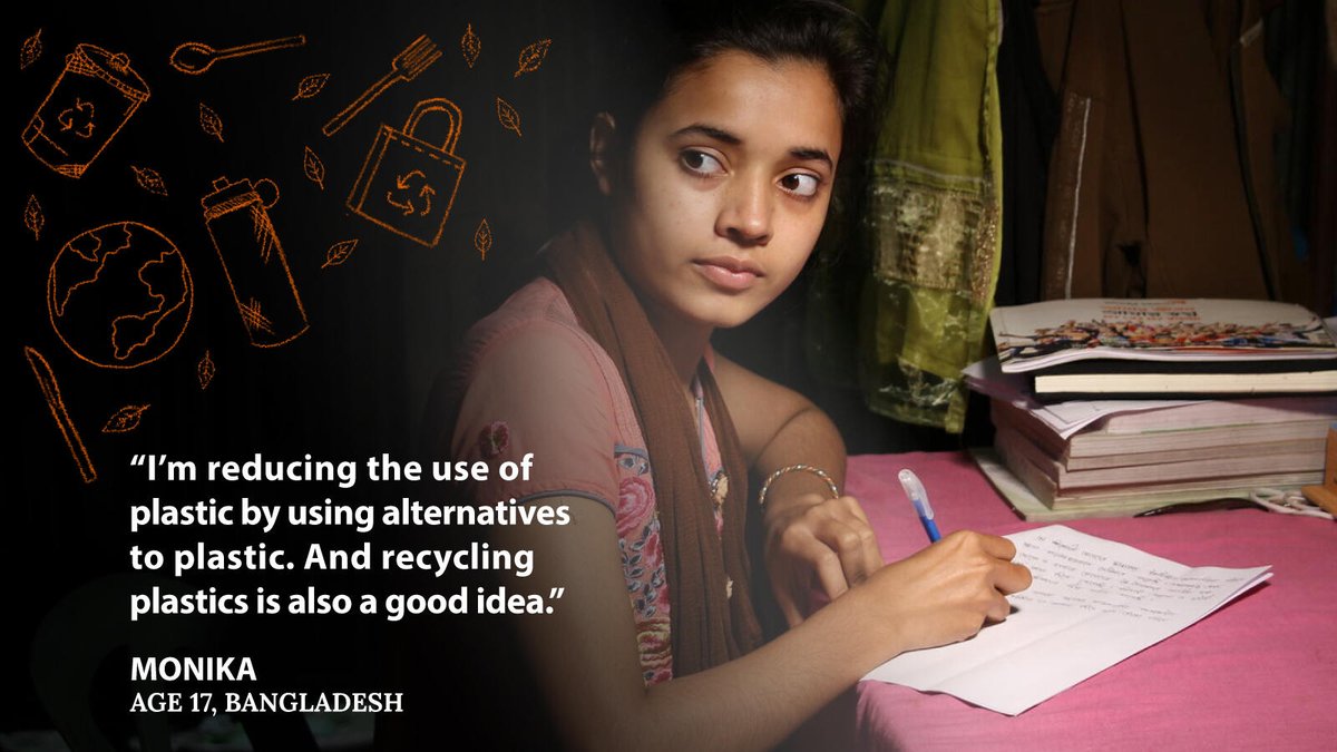 WorldVision's tweet photo. This #EarthDay2024 the focus is on plastics. Monika from #Bangladesh is doing her part to reduce the impact of plastic on the environment. How about you?
🗣️ #YouthVoices
🍃 #ENOUGHclimatechange
🌍 #earthday
♻️ #reduceplastics
🌎 #happyearthday
🌏 #loveearth
🌌 #saveourplanet https://t.co/QuSTKpUvdJ