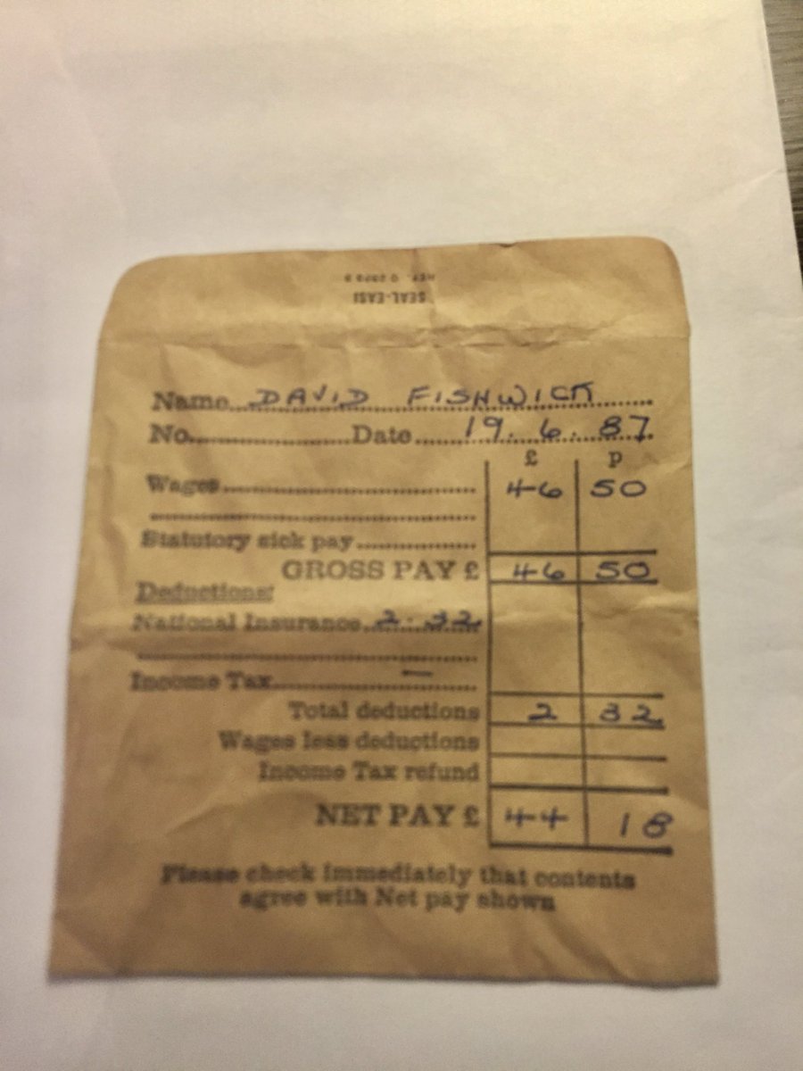 You must never forget where you have come from or you’ll never get to where you’re going! Here is a wage packet from when I was 16 years old. I was a builders labourer and this wage even included some overtime. My mum found it recently tucked away in one of her drawers. She had…