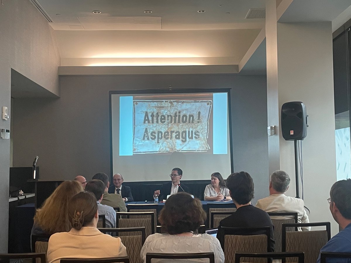 A fascinating panel on NATO Germany, featuring Asparagus puns from @PeteAJohnston . A great way to close this year’s @SMH_Historians conference. #SMH2024