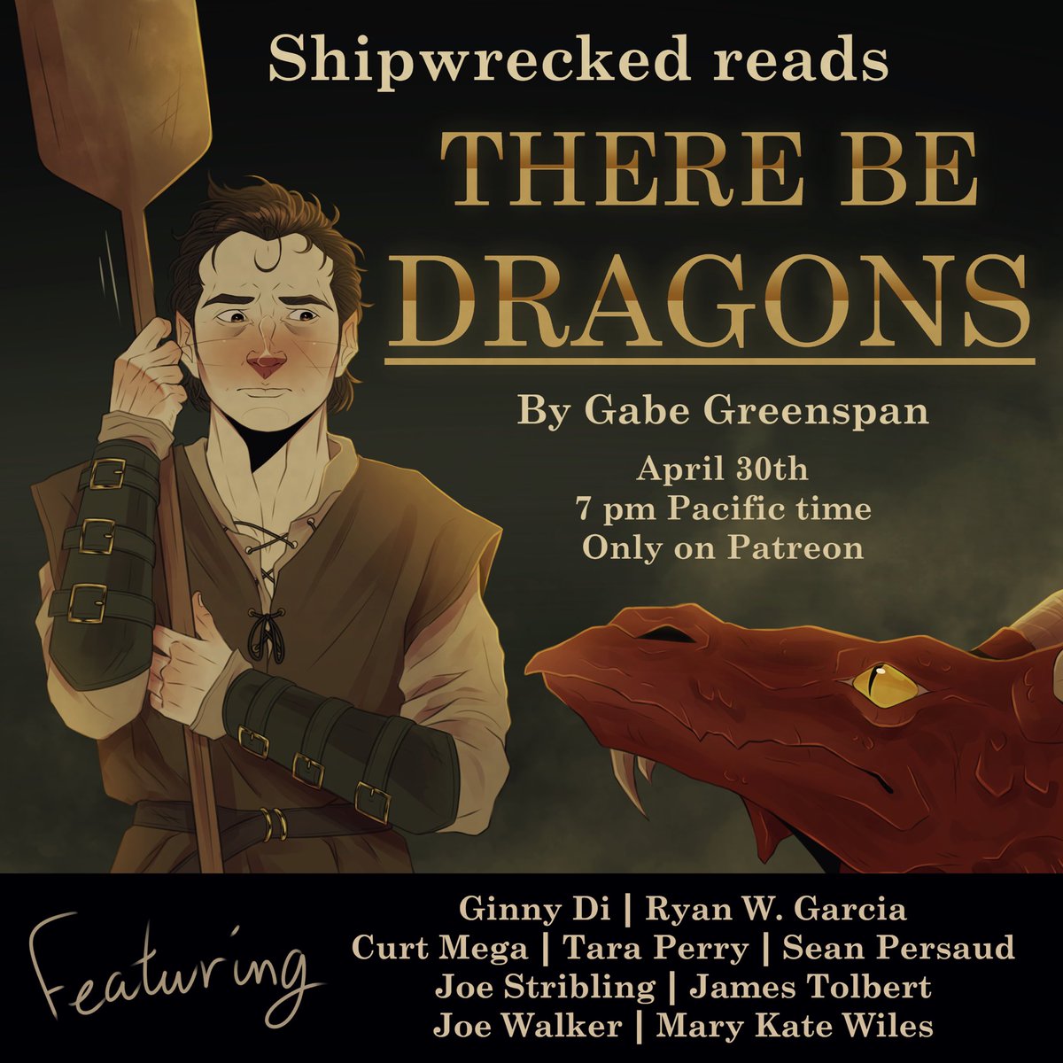 This month’s P@treon reading is an original D&D inspired pilot script by our friend Gabe Greenspan! Patrons at the Silent Era Sirens level can join us on April 30th at 7 pm to experience this original tale. Hope you can join us! 🎨: Viivi Pyykkö Patreon.com/shipwreckedcom…