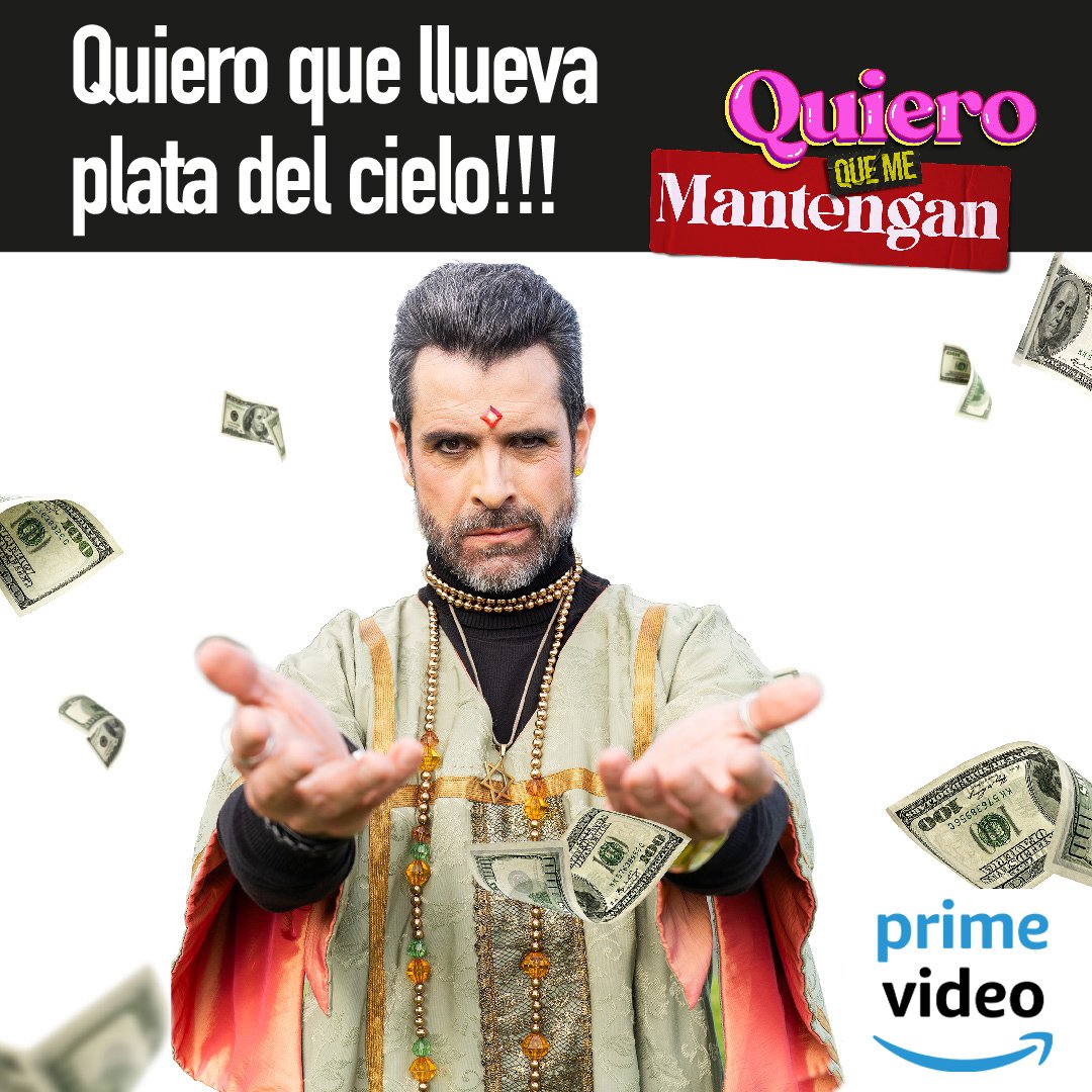 ¡Qué llueva, qué llueva, qué llueva! 💰💸💳
#QuieroQueMeMantengan una película de Harold <a href="/trompetero/">Harold Trompetero</a>, #MíraloEnPrimeVideo 📺

#PrimeVideoLAT <a href="/PrimeVideoLat/">Prime Video LATAM</a>
