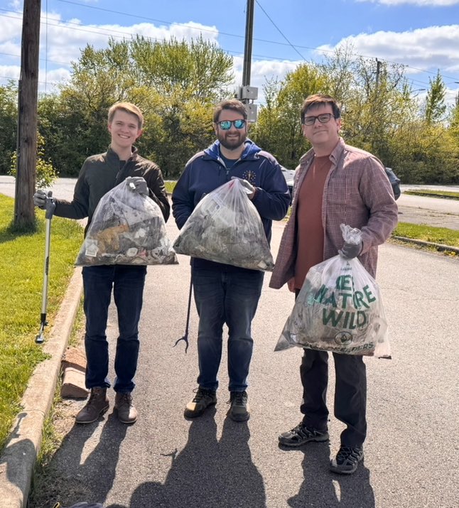 Happy to clean up a park today with @SenatorJDFord and @nickroberts317 #EarthDay2024 #environment Do something good for the earth this month.