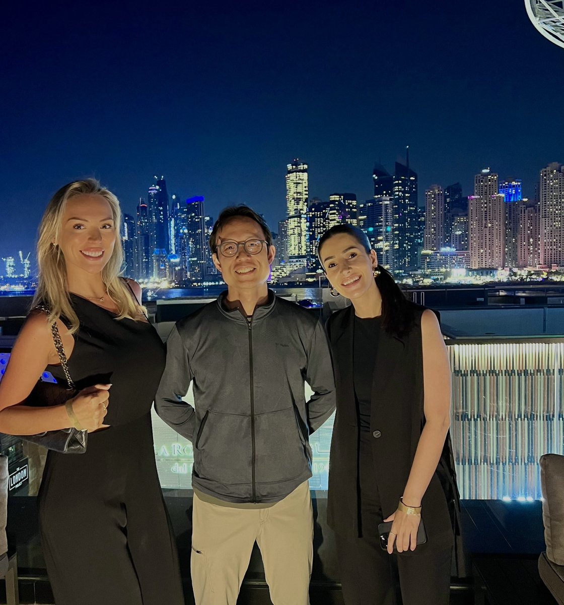 A pleasure to be looking over Dubai skyline with @ysiu Founder of @animocabrands and @0xRabia