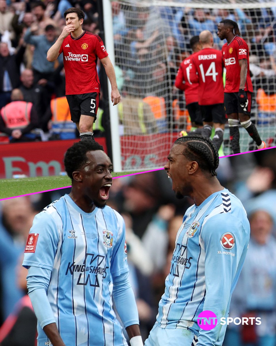 58' ⏱️ Coventry City 0-3 Manchester United 90'+3 ⏱️ Coventry City 3-3 Manchester United What an FA Cup semi-final this is 🍿