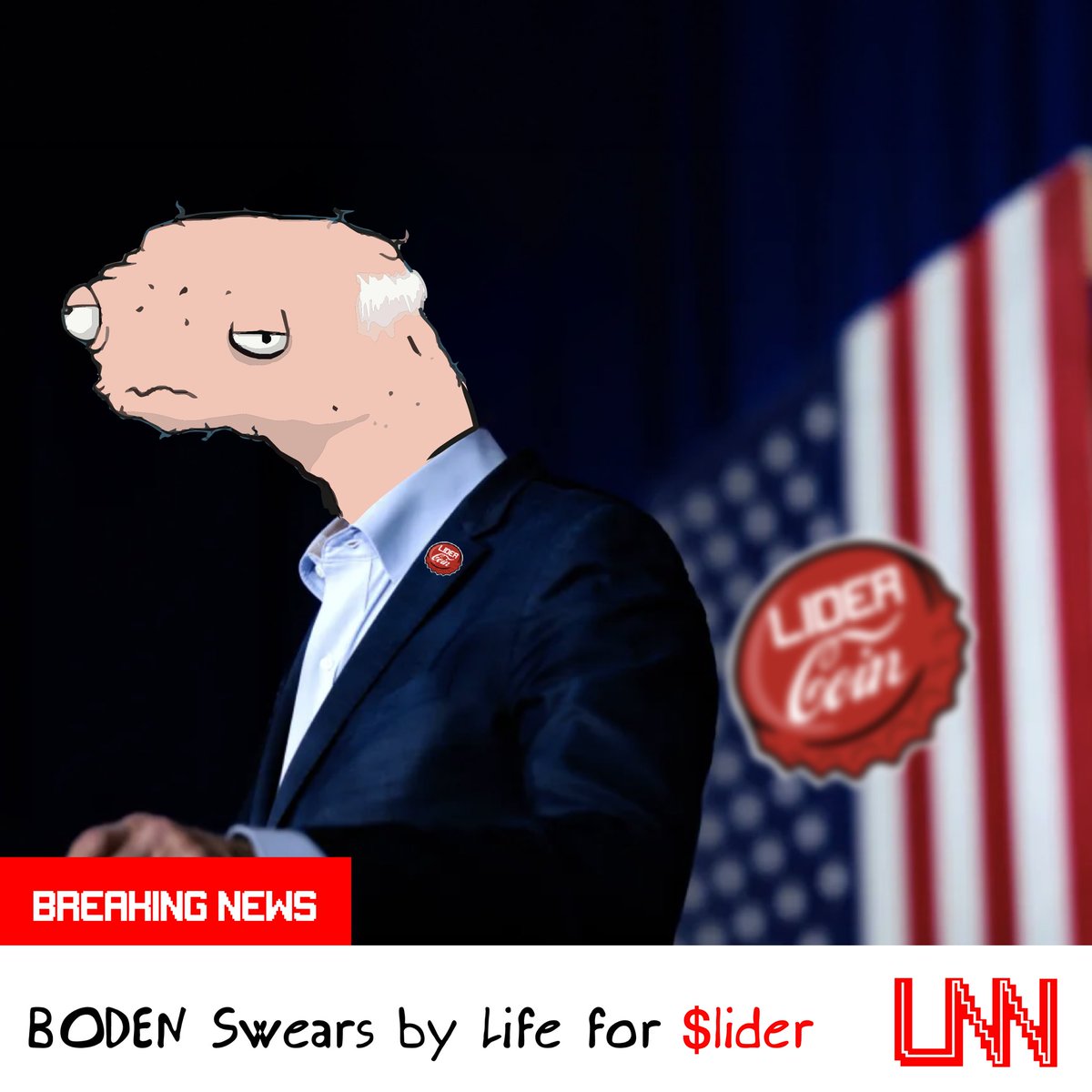 LiderCoinSol's tweet photo. 🚨URGENT🚨
$BODEN PLEDGES ALLEGIANCE TO $LIDER SAYS THIS WILL MAKE AMERICA GREAT AGAIN 🦅🇺🇸 https://t.co/0jydOufiqJ