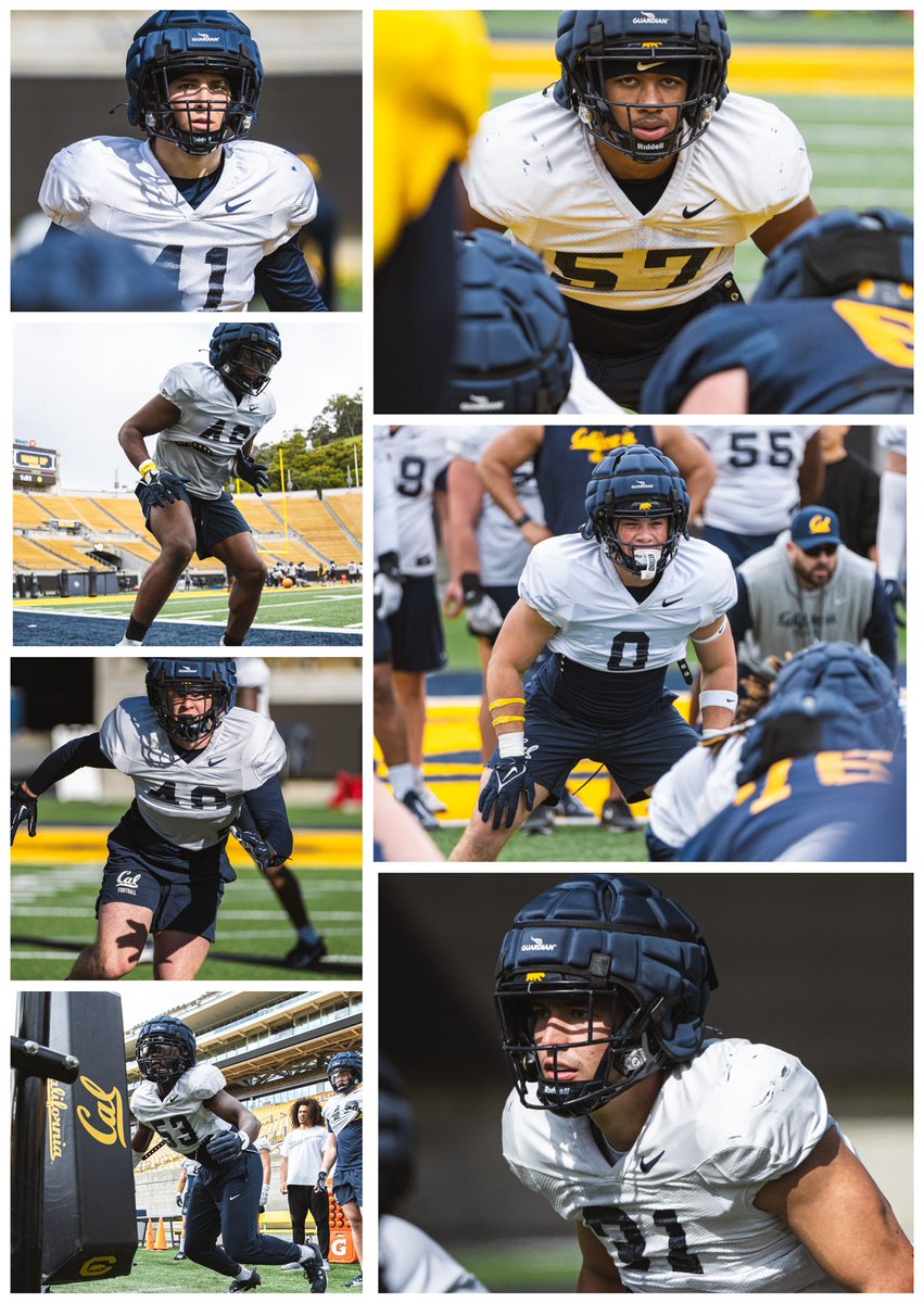 Great 1st spring back at Cal with the inside backers!!! Proud of these young men! #AllInn #Gritty