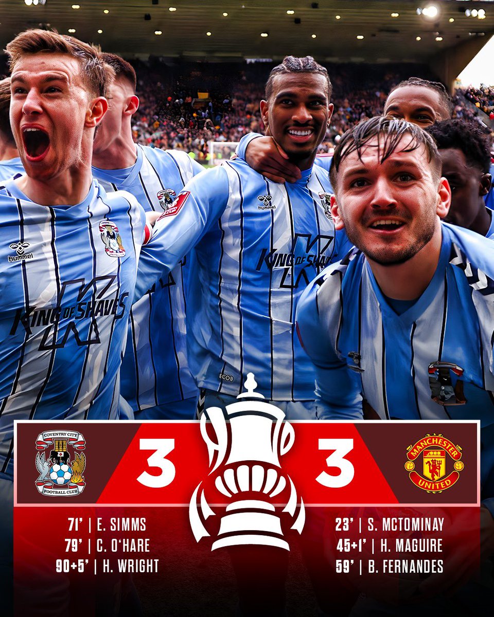 🏆🤯 FA Cup semi final into extra time.