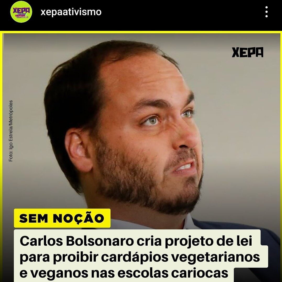 Pra que? Me explica? As crianças não vão poder comer frutas, legumes, verduras e cereais?