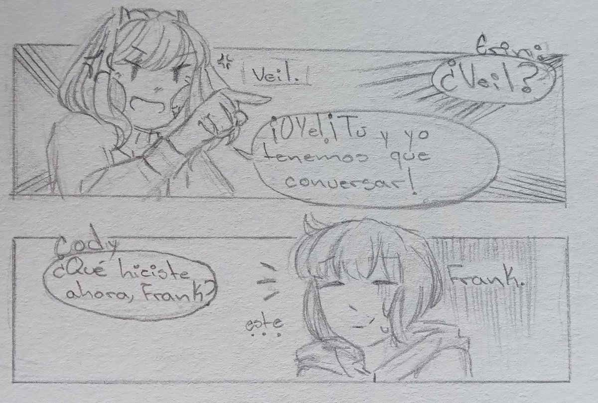 Yugen_Varado's tweet photo. ❤Mini cómic✨
De Erin y Veil antes de sacar el nuevo look de Veil :D
@lux__cj
#Lasttale #Seeletale https://t.co/gEUPRsAgDJ