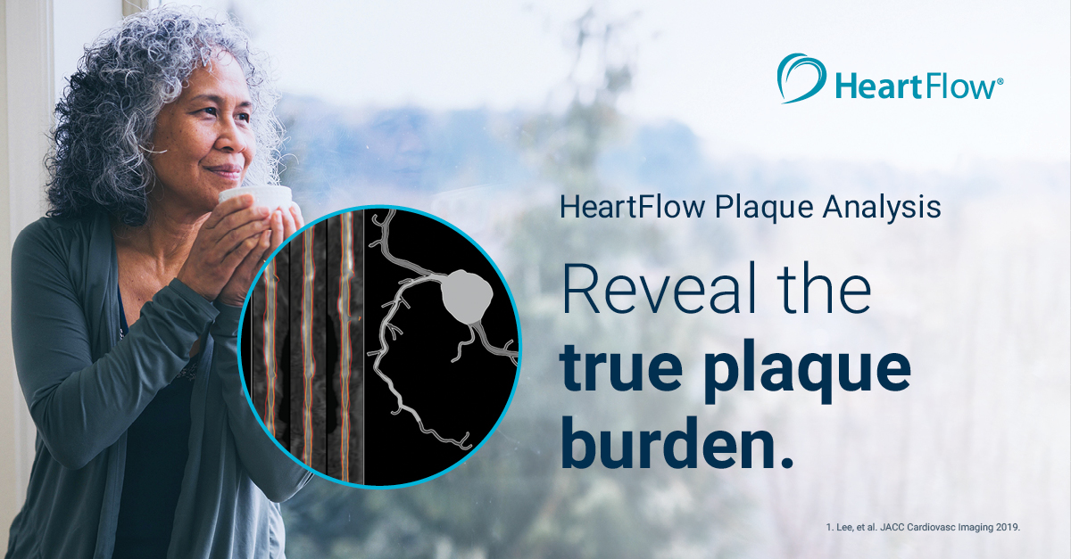 Did you know the HeartFlow Plaque Analysis provides more complete data on the type of plaque present to help accurately assess a patient’s risk for coronary artery disease? bit.ly/3TikVAN #HeartFlow #HeartFlowPlaqueAnalysis #TruePlaqueBurden