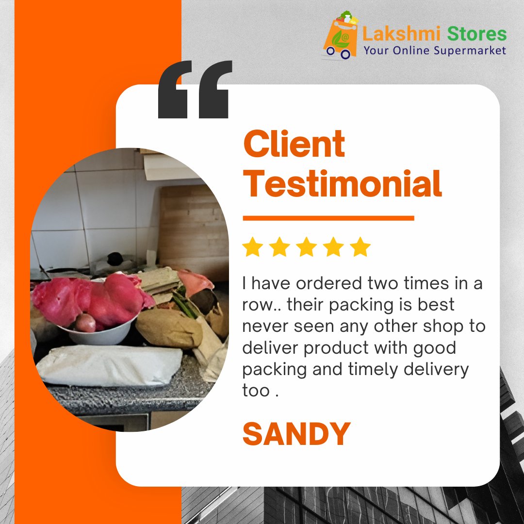 🌟We are beyond grateful for the amazing feedback from - SANDY 🌟 Place Your Order Now: lakshmistores.com/?utm_source=tw… #onlineshopping #lakshmistores #uk #buyonline #customer #review #feedback