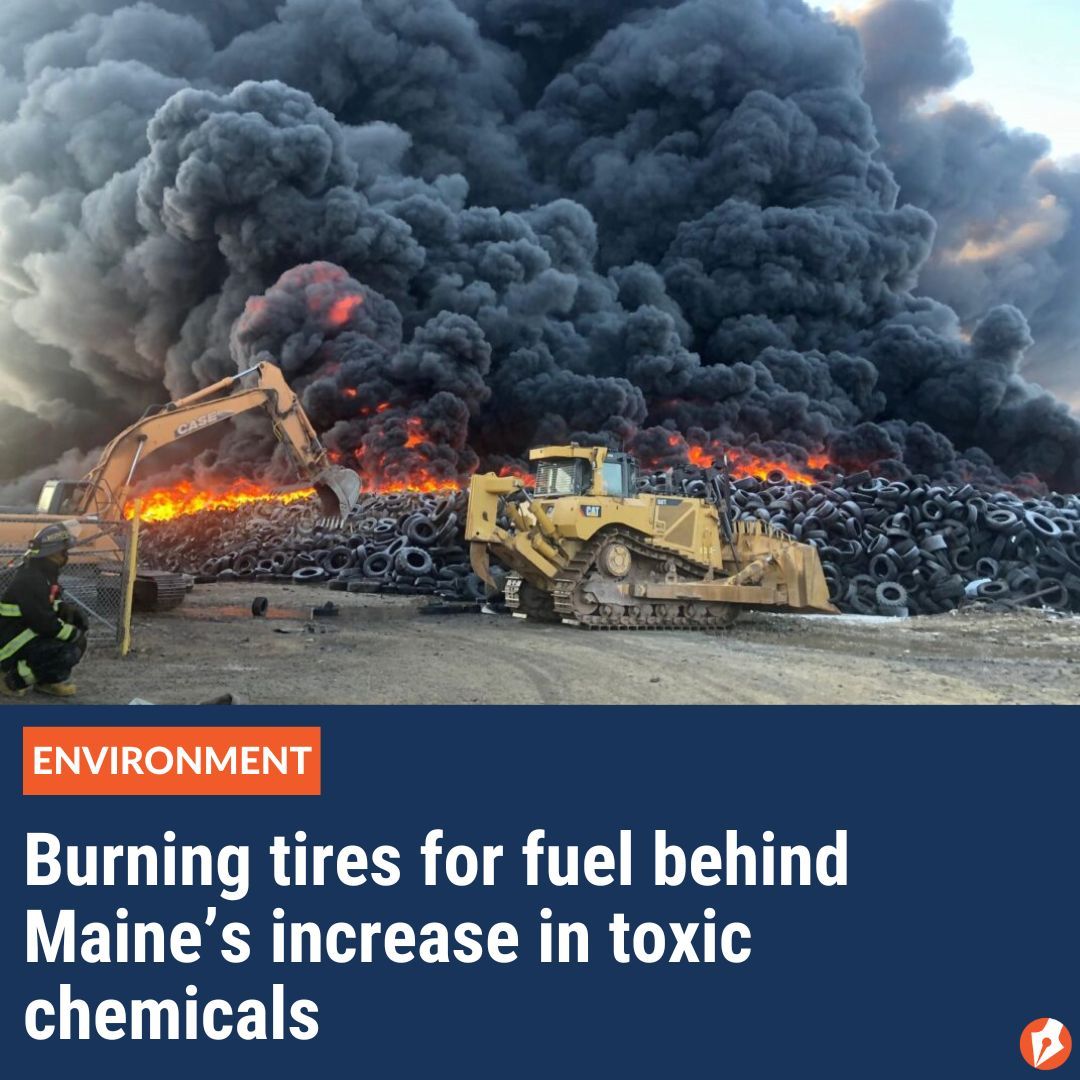 Maine’s two largest paper and pulp mills burn shredded tires for fuel, producing a zinc-heavy ash in the process. READ: buff.ly/4d0pfvX