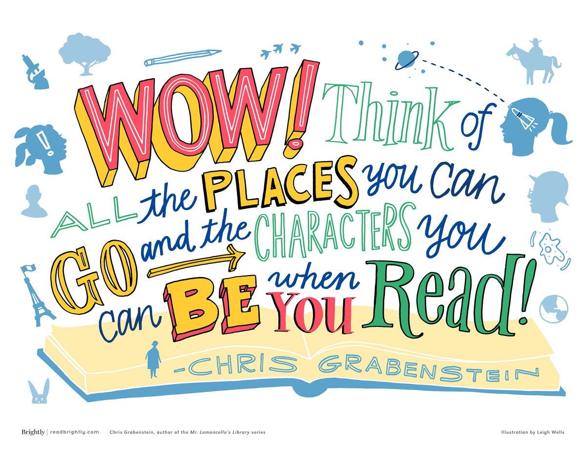 Thank you to all of the school librarians who are helping their students find the books that make them say 'WOW!' ... and thank you Chris Grabenstein for this quote!