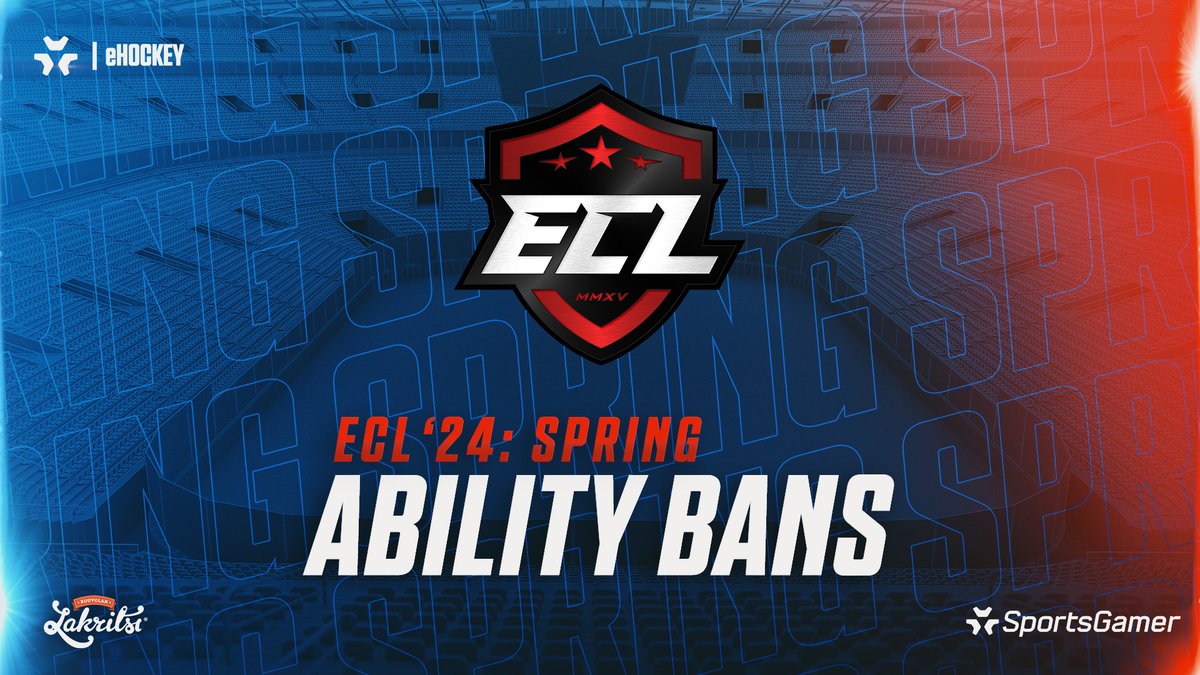 ⚠️ A reminder and update on the #ECL24Spring Ability bans: sportsgamer.gg/community/news… #eHockey #NHL24 #esports #KouvolanLakritsi