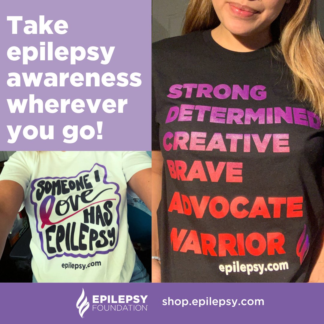 Gear up and show your support in style! Ready to rock some awesome gear while spreading epilepsy awareness? Head over to our online shop and discover our collection of epilepsy awareness shirts and more! bit.ly/3JytlxX