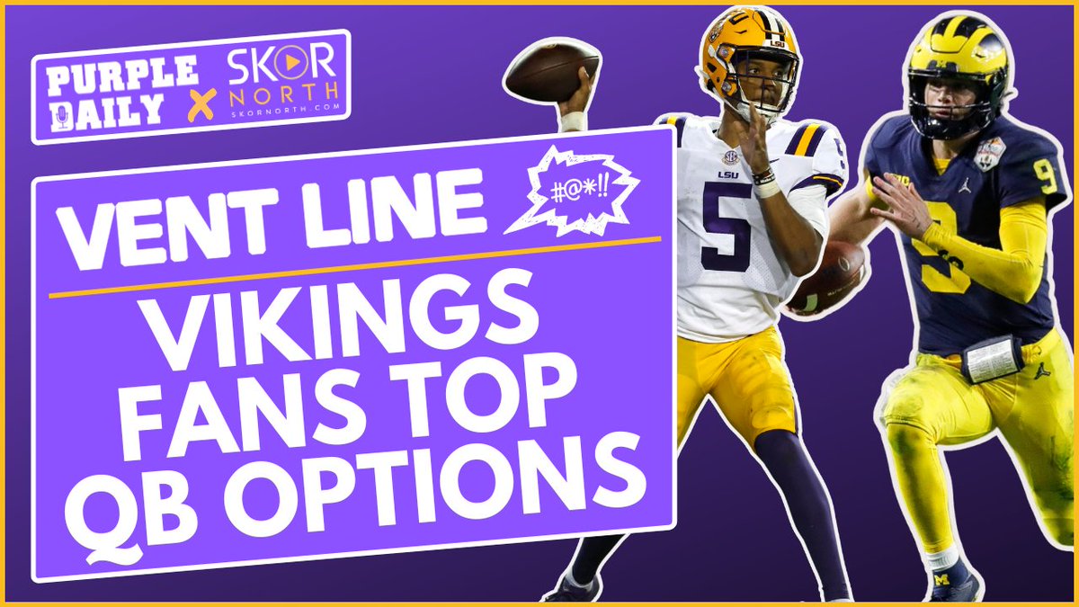 Minnesota #Vikings fans favorite QB options in the draft #SKOL Stream the latest episode of Vent Line on Purple Daily 🎙️: linktr.ee/skornorth