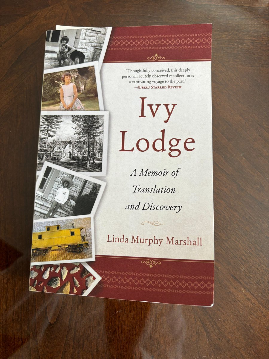 Finished fellow @VCFA grad Linda Murphy Marshall's book, Ivy Lodge, on the plane home from a work trip yesterday. Moving exploration of complex family relationships in this lovely memoir.