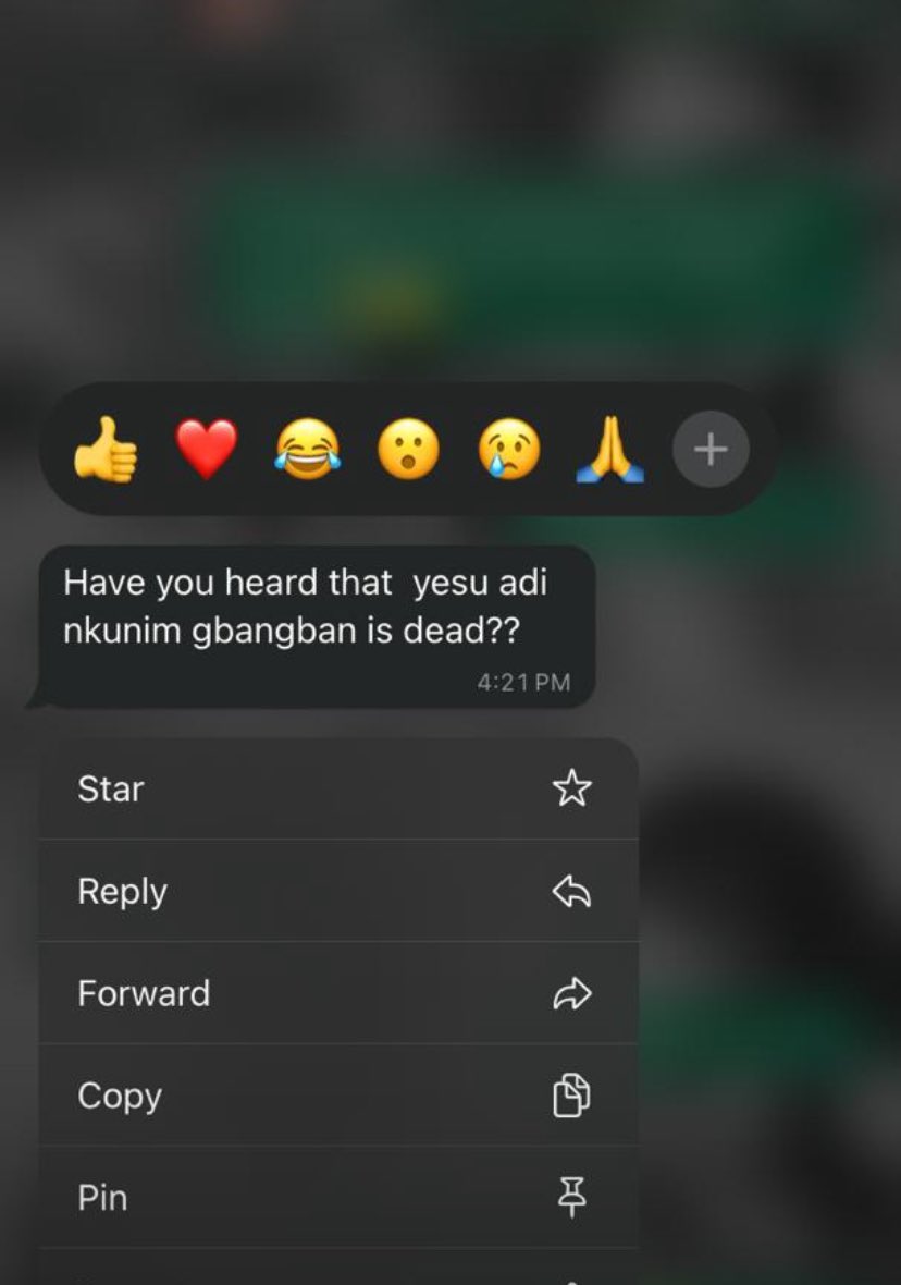 Yesu adi nkunim is dead ?😳 But some friends 🤦‍♂️…