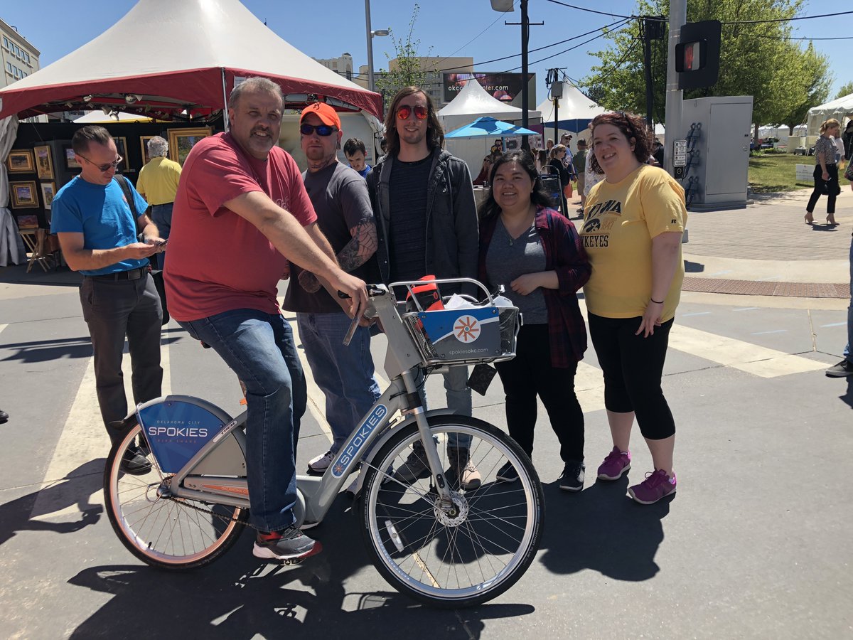 Art, food, music, and spring weather– the perfect combination! Skip the traffic by parking farther out and using Spokies to reach the Festival of the Arts.