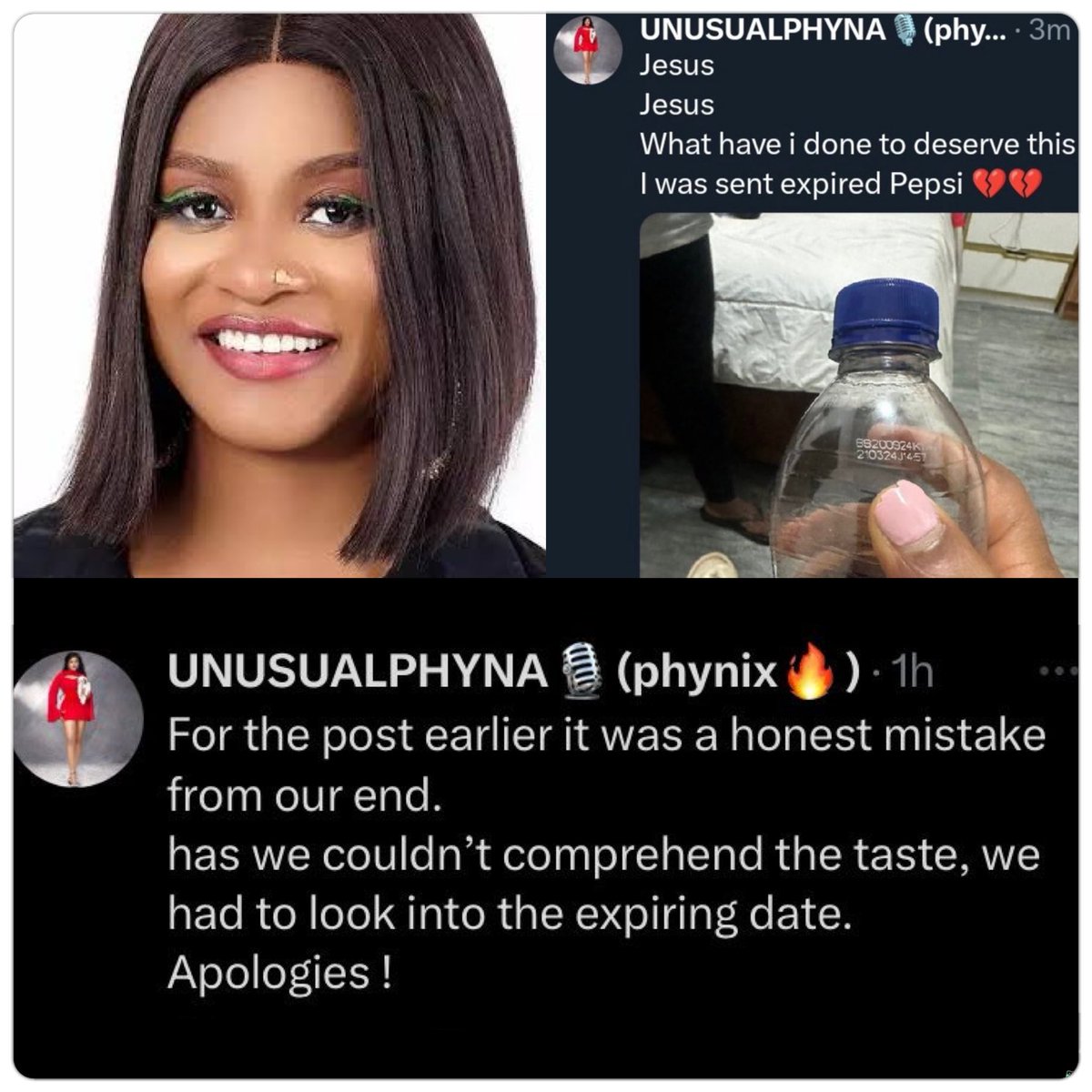 Phyna falsely accused Pepsi of sending her expired drinks. #BBNaija #BBNaija