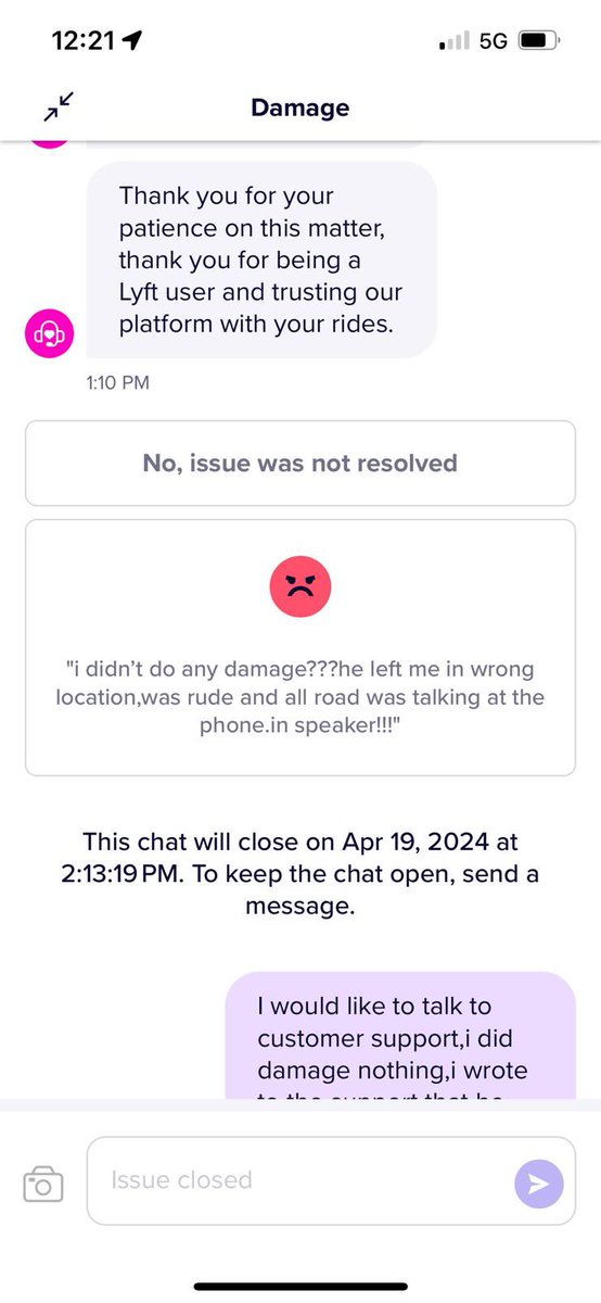 jpdeve24's tweet photo. My friend Marta had a bad experience with her driver and with @lyft @AskLyft Support because the driver lied by claiming she “damaged” the car and she’s getting charged $150 for something she didn’t do. On top of that, Lyft support is not helping her whatsoever (1/7) https://t.co/uknKykQGKB