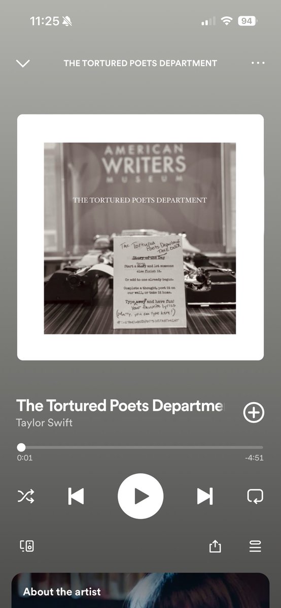 Enjoy a free day at the American Writers Museum today and check out our Tortured Poets Department takeover at the typewriters 🩶 Maybe you’ll become the next Dylan Thomas or Patti Smith 👀