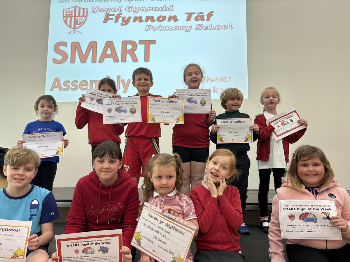 Well done to all of our Smart and Seren y Wythnos winners this week. Busy and productive week in the school grounds. Da iawn bawb.