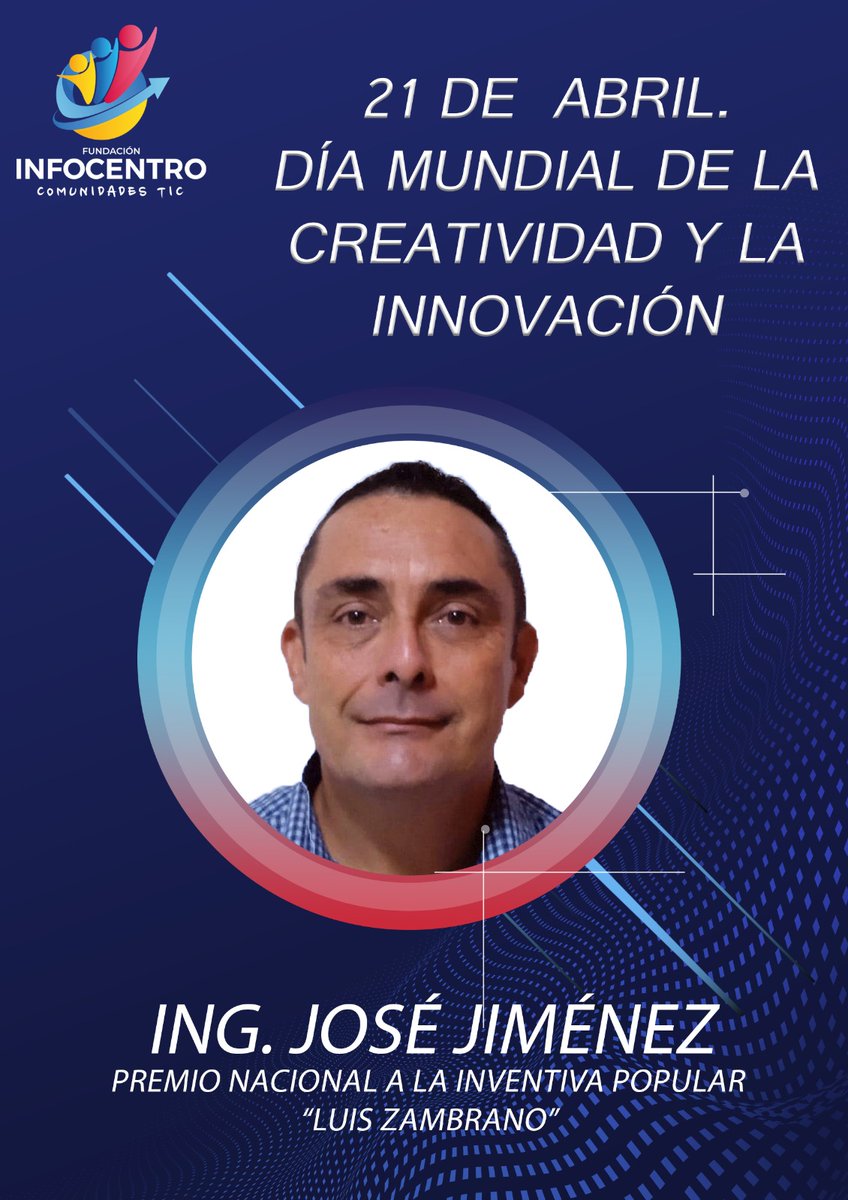 Hoy #21Abril rendimos homenaje a todos los visionarios, soñadores y creadores que hacen posible un futuro mejor  #CienciaParaLaVIda #Innovacion <a href="/Gabrielasjr/">Gabriela Jiménez</a> <a href="/luisinfoVen/">Luis La Rosa 📱🖥️📡🛰️</a> <a href="/efraynmarin/">Efrain Marin</a> <a href="/InfocentroOce/">Infocentro_Vzla3</a>