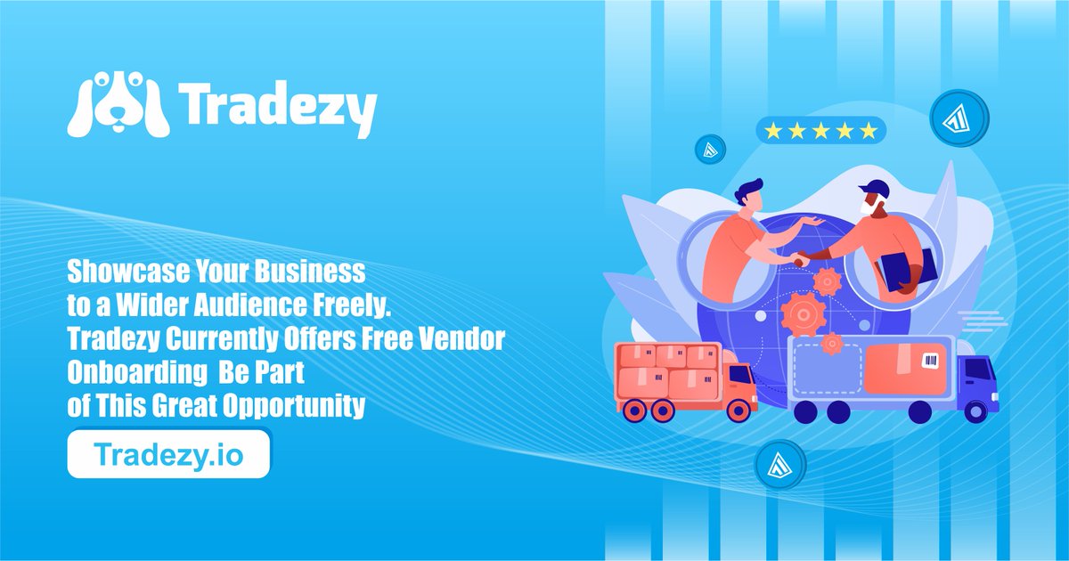 tradezy's tweet photo. Greetings, AUD Family,

Exciting news from Tradezy E-commerce! We're thrilled to announce the rollout of a promotional offer for vendors to operate freely on our platform. Whether you're a small-scale entrepreneur or a large business owner, you now have the opportunity https://t.co/Y2woYJmBem