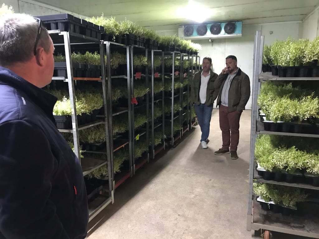 Prefet44's tweet photo. #muguet
Fabrice Rigoulet-Roze, préfet de la Loire-Atlantique est allé visiter samedi les établissements Marchais, produisant les fleurs de muguet et pivoine. L'entreprise de Saint Julien de Concelles met en avant la production locale nantaise. https://t.co/YUAEK1Ccqw