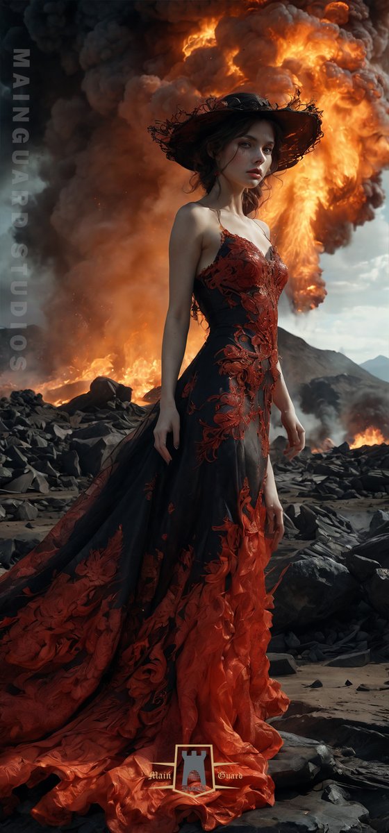 Embracing the fiery allure of nature in haute couture🔥🖤

Let me know if you liked it! 💙 ❤️💚
by @mainguardstudio

#VolcanicElegance #HighFashion #NatureInspires  #FashionForward #FashionStatement
#AIArtGallery #midjourneygallery #stablediffusionart #mainguardstudios