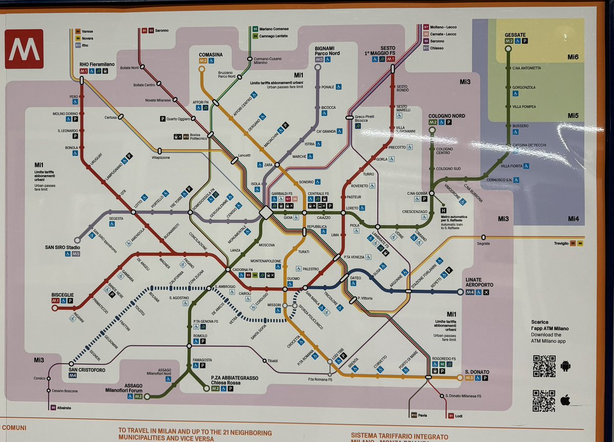 La línea de metro más nueva de Italia está en Milán. Una vez terminada tendrá 15 km y 21 estaciones. Costará 1,700 millones de euros (46% de inversión nacional, 24% municipal, y 30% privada), unos 120 millones de dólares por kilómetro. Los trenes no tienen conductores! 🚆