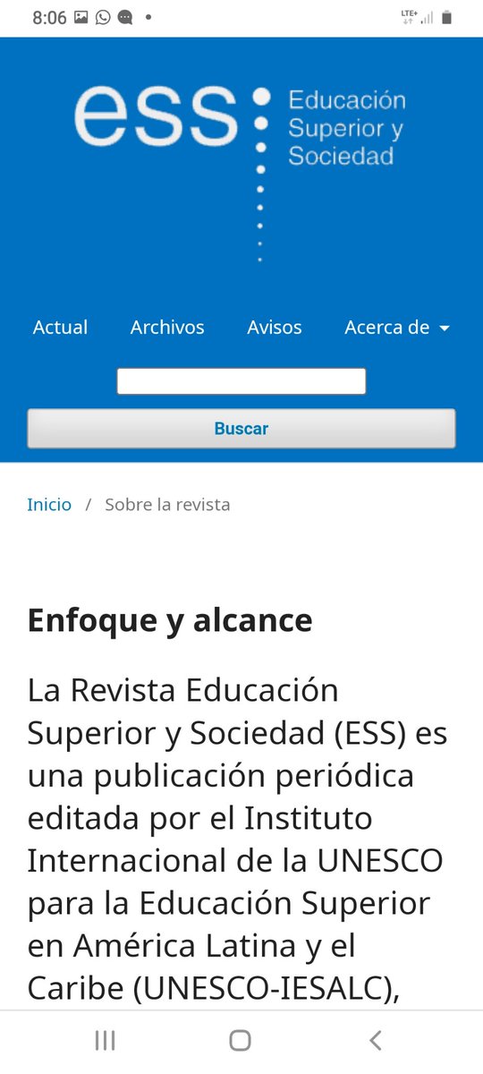 Nuevo Consejo Editorial de la Revista ESS @unesco_iesalc Gracias a Norberto Fernández Lamarra por su dedicación Bienvenido Carlos Ivan Moreno Rector de la @udg_oficial nuevo Director Decenas de Aportes y contribuciones Desde @CubaMES somos miembro