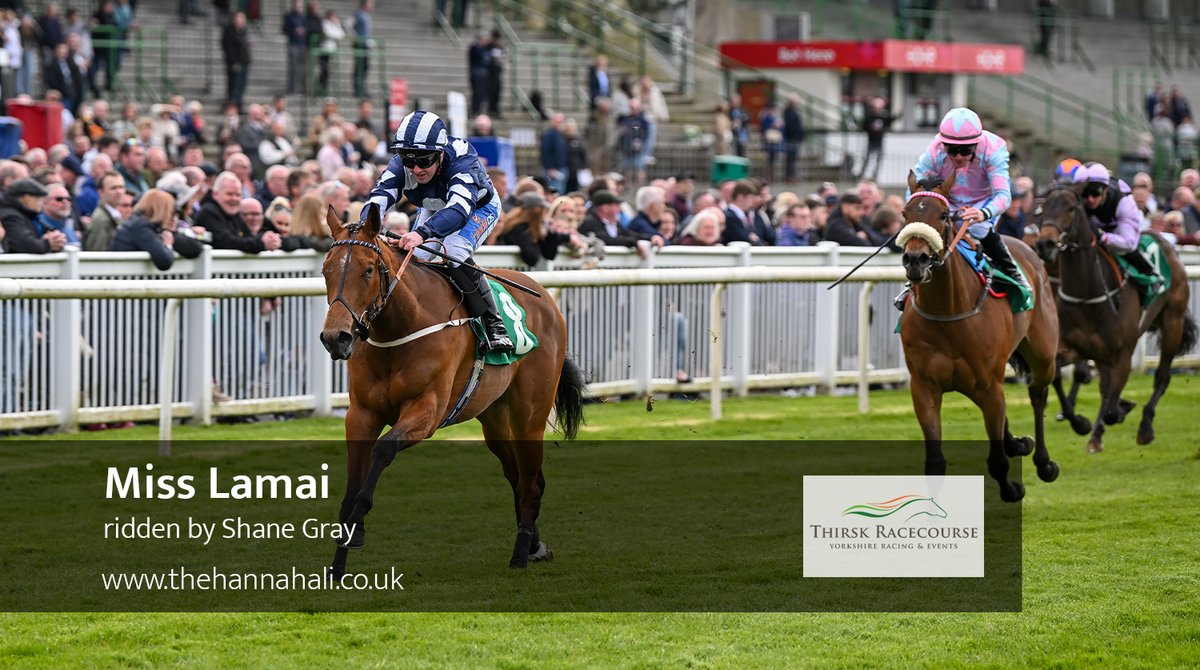 We opened at @ThirskRaces with Miss Lamai making her debut in style under Shane Gray to win for @karl_burke and owner C R Hirst