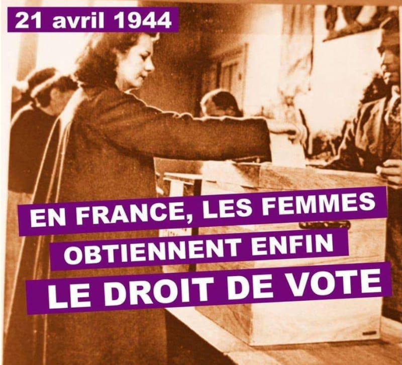 🗳️80 ans que les femmes peuvent voter! 🙏 bravo à St Ouen qui 25ans avant adoptait en conseil un vœu accordant ce droit aux femmes!! Tjrs à l’avant garde @karim_bouamrane :) #congesmenstruels