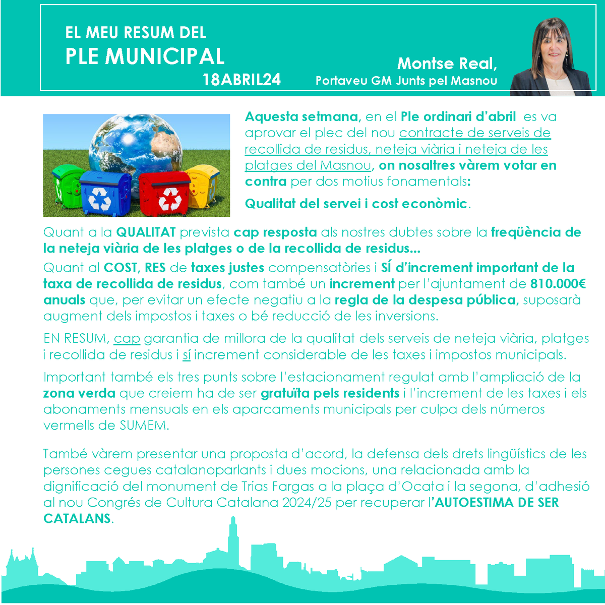 MontseReal3's tweet photo. El meu resum del ple ordinari del mes d'abril https://t.co/sNTeXmVZGX